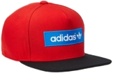 adidas Herren Cap Trefoil Flat-Brim, Collegiate Red/Black/Bluebird, One size, M30683 -