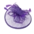 Aliceband Hut Fascinator Garn Feder Brauthut Haarreif Haarband Lila - 