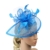 Aliceband Hut Fascinator Garn Feder Brauthut Haarreif Haarband Blau - 