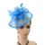 Aliceband Hut Fascinator Garn Feder Brauthut Haarreif Haarband Blau - 