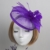 Aliceband Hut Fascinator Garn Feder Brauthut Haarreif Haarband Lila - 