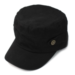 Armee Cap Army Armycap Kappe Feldmütze Unisex Schwarz Einheitsgröße Schildmütze -