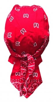 Bandana Cap Zandana Paisley. Rot 090.069 -