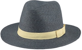 BARTS Unisex Fedora Aveloz Hat, Mehrfarbig (Blu Con Cordoncino Beige), L (Herstellergröße: L) -