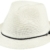BARTS Unisex Fedora, Saffron Hat, GR. M (Herstellergröße: M), Mehrfarbig (bianco con cordoncino nero) -