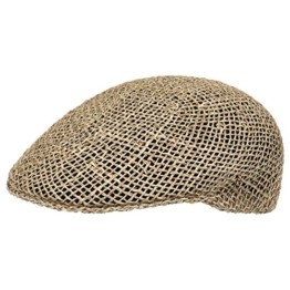 Basic Strohflatcap Strohmütze Schirmmütze (59 cm - natur) -