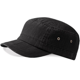 Beechfield Urban Army Cap, verschiedene Farben Vintage Schwarz -