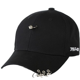 Belsen Damen Stift Ring Reifen Vintage Baseball Cap Trucker Hat (Silver Ball) -