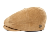 Brixton Brood Newsboy Cap Ballonmütze Schirmmütze Sportmütze aus Cord - toffee XL/61-62 -