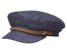 Brixton Cap Fiddler Elbsegler aus Baumwolle - navy/brown XS/53-54 -