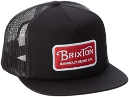Brixton Cap Grade Mesh, Black/Red, One Size, BRIMCAPGRAM -