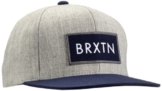 Brixton Unisex Schiebermütze Brood, light heather grey/navy, One Size, 214-00034-0361 -