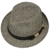 Contrast Colour Toyo Trilby Hut Fedora Strandhut Sonnenhut Sommerhut Strohhut UV-Schutz Stetson Trilby Strandhut (L/58-59 - schwarz-weiss) - 