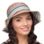 Damen Bunte Schmalen Rand Schleifgeflochten Sommer Buckethut (Bunt) -