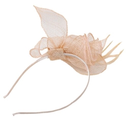 Damen Sinamay Haarreif Aliceband Fascinator Hochzeit Cocktail -