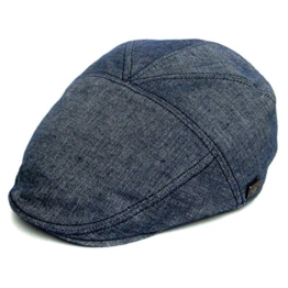 Dasmarca Eros Navy Ivy Cap Cabbie Schiebermütze: Ausgestattet Sommer Ballon Bakerboy Baumwolle Cap - L -