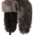 Distressed Fake Furhat Fellmütze Chapka Fell Wintermütze grau -