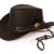 Echt Leder Cowboyhut Westernhut - Black Skipper (L, Schwarz) -