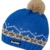 Eisbär Bommelmütze Pudelmütze Sportmütze Damenmütze Wintermütze Strickmütze mit Fleecefutter (EB-80024-W16-DA0-026-OS) in Blau, Größe OS inkl. EveryHead-Hutfibel -