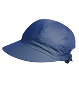Fiebig Damenmütze UV-Schutz Kappe mit Schild Schirmmütze Sommermütze Schildmütze Freizeitmütze uni für Frauen (FI-67332-S16-DA1-16-One Size) in Marine, Größe One Size inkl. EveryHead-Hutfibel -