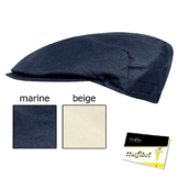 Fiebig Gatsby Flatcap Schiebermütze Golfermütze unisex (FI-41228-85-61) Marine, ca. 61 cm Kopfumfang - inkl. EveryHead-Hutfibel -