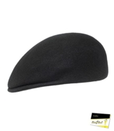 Fiebig Herrenflatcap Flatcap Schiebermütze Schirmmütze Gatsby Sportmütze Golfermütze Mütze Cap einfarbig für Männer (FI-42215-W16-HE1-18-61) in Schwarz, Größe 61 inkl. EveryHead-Hutfibel -