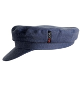 Fiebig Seglermütze Elbsegler Schiffermütze Denimcap Sportcap Sportmütze Sailor Jeanscap Jeansmütze Herrenmütze unisex (FI-40187-S16-HE1-16-57) in Marine, Größe 57 inkl. EveryHead-Hutfibel -