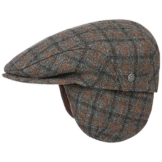 Gentle Flatcap mit Ohrenklappen Schirmmütze Schiebermütze Wollcap Cap Mütze Kappe bugatti Flatcap Wollcap (56 cm - grau) -