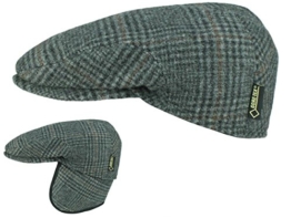 Göttmann Bristol K Gore-Tex Flatcap Schirmmütze Schiebermütze aus Wolle - grau 63 -