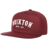 Harold Snapback Cap Flat Brim Flatbrim Basecap Baseballcap Kappe Brixton Cap Basecap (One Size - bordeaux) -