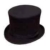 Hawkins Wolle Filz Top Hat 100% Wolle., schwarz - schwarz - Größe: 58 cm M -