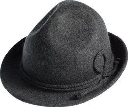 Hut mit Kordel in 2 Farben, Farben:dunkelgrau, Kopfgröße:XL -