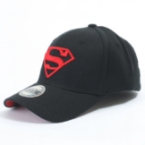 ililily Superman Baseball Cap Superman Shield Embroidery Fitted Trucker Hut (ballcap-603-3-M) -