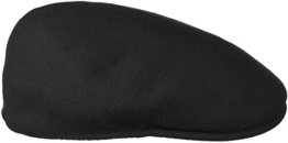 Kangol Herren Damen Mütze Schirmmütze Flatcap Original 504 | Schlägermütze mit Kultstatus 0258BC Schirmmütze Mütze (L/58-59 - schwarz) -