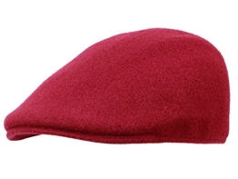 Kangol Seamless Wool 507 Flatcap Schirmmütze Schiebermütze aus Wolle - claret L/58-59 -