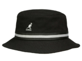 Kangol Stripe Lahinch Bucket Fischerhut - schwarz S/54-55 -