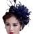 Kapmore Blume Stirnband Festival Party Hochzeit Headpiece Haar Zubehör (One Size, Black) (Navy) -