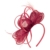 Lierys Antoina Fascinator Haarschmuck Anlasshut Haarreif für Damen Kinder Anlasshut Hochzeitshut Winter Sommer (One Size - dunkelrot) - 