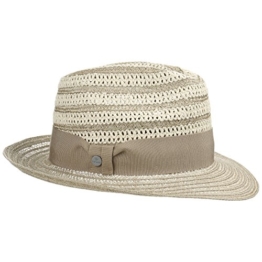 Lierys Odetta Summer Bogarthut Sommerhut Strandhut Strohhut Sonnenhut Hut für Damen Herren Bogarthut Sommerhut mit Ripsband, mit Ripsband Frühjahr Sommer (M/56-57 - khaki) -