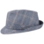 Lierys Payato Trilby Leinenhut Hut Stoffhut Sommerhut Sonnenhut Leinentrilby für Herren Leinenhut Trilby mit Futter Frühjahr Sommer (L/58-59 - blau) -