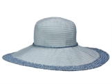 Loevenich SZ-12BRT Damen Hut Flapper Schlapphut aus Stroh - blue One Size -