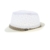 Lukis 1x Kinder Strohhut Strandhut Jungenhut Maedchenhut Sommerhut Jazzhut Trilby Fedora Lace mit Band Weiss -