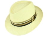 Mayser Ferry Panamahut Strohhut Trilby Hut mit UV-Schutz aus Stroh - natur 55 -