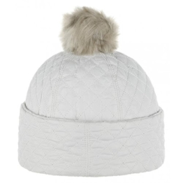 McBURN Cimarron Mütze für Damen Steppmützen Beanie mit Futter Herbst Winter (One Size - cremeweiß) -