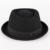 Men's Ladies Fine Felt Wool Pork Pie Hat Plain - Black (61/XL) - 