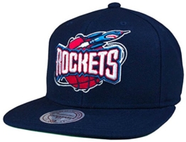 Mitchell & Ness NBA Houston Rockets Wool Solid Snapback Cap -