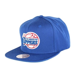 Mitchell & Ness NBA Los Angeles Clippers Wool Solid NZ979 Snapback Cap -