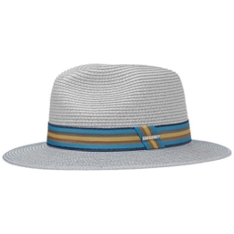 Monticello Toyo Sonnenhut Stetson Herrenhut Strohhut (XL/60-61 - hellgrau) -