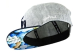 Nebelkind Snapback Cap grau mit blauem Schirm und Pillenmuster onesize unisex -