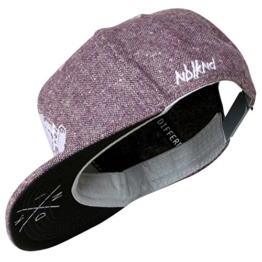 Nebelkind Snapback Cap rosameliert mit Stickerer edel onesize unisex -